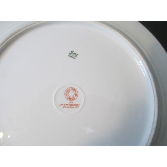 CH Field Haviland Limoges J.M. 7 W. Westway VIOLETS Decorative Plate 10.5” - Picture 3 of 8